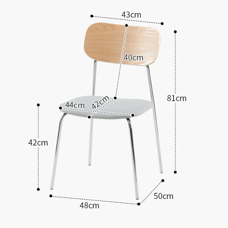 Kursi Makan restoran, ringan, mewah, Minimalis, kayu Solid, kursi makan, perabotan balkon, desainer