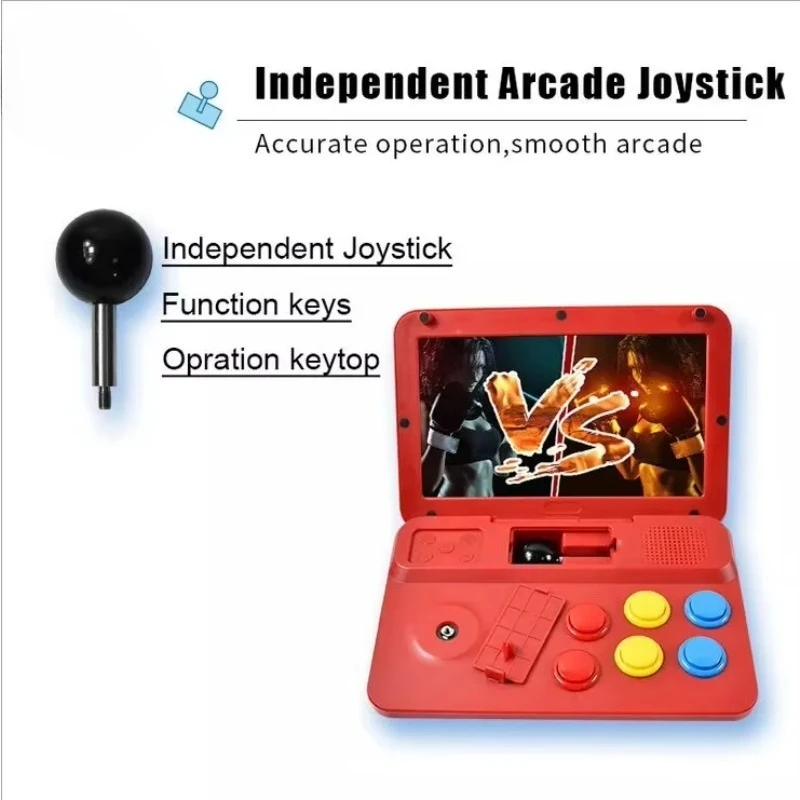 2025 New Powkiddy A13 Video Game Console 10 Inch Large Screen Detachable Joystick HD Output Mini Arcade Retro Game Players
