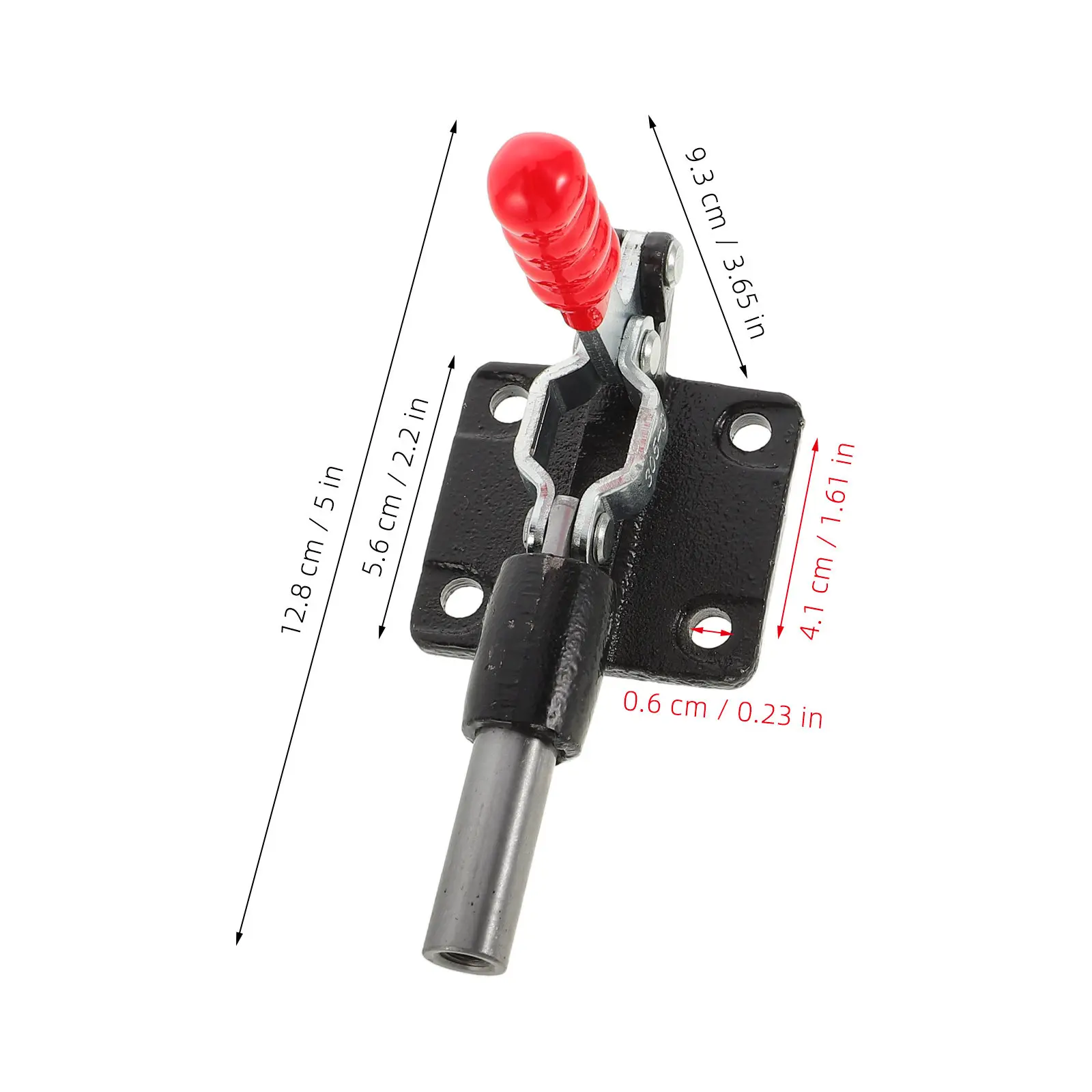2Pcs Push Pull Adjustable Toggle Clamp Zinc Plated Quick Release Plunger Clamp for Workholding Woodworking Fabrication Welding