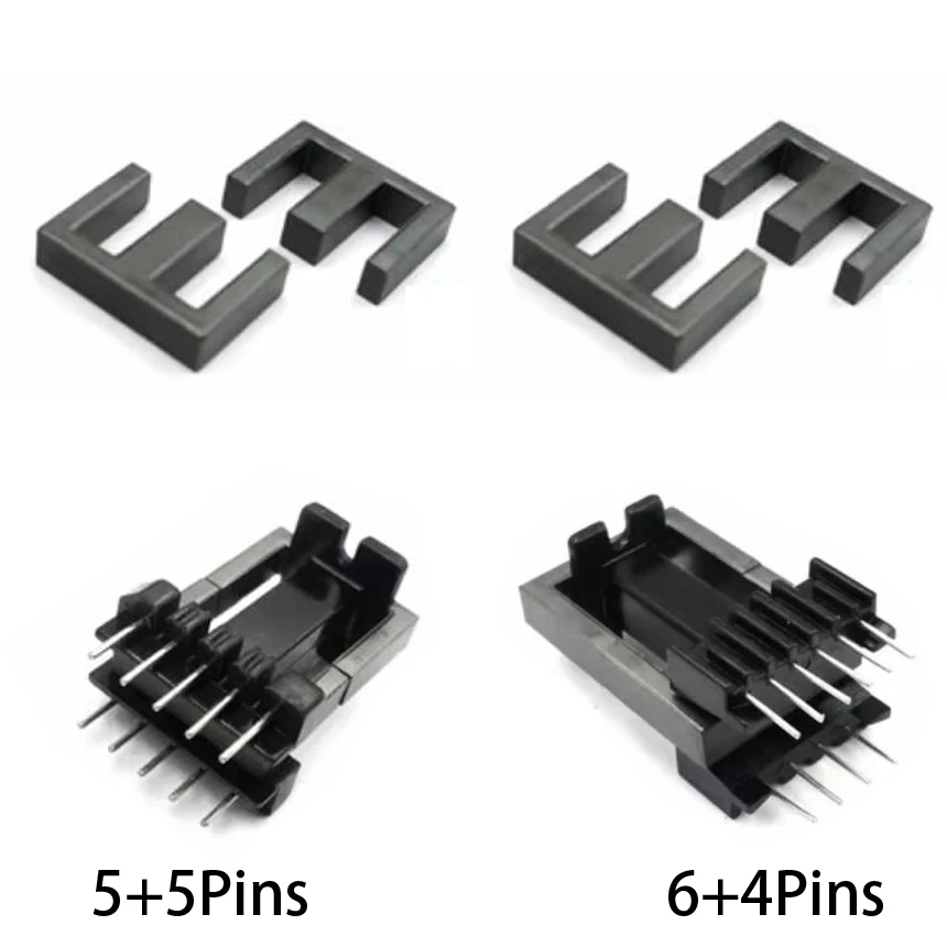 EEL19 4+6 5+5 Pins 10P Mn-Zn PC40 Vertical Transformer Longer High Frequency Ferrite Magnetic Core Coil Skeleton Former Bobbin