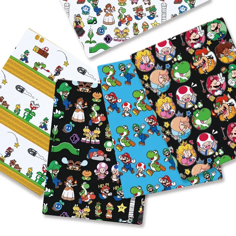 

Mario game Fabric140*50cm Handmade Sewing Patchwork Quilting Baby Dress Home Sheet Printed Fabric Fabric Sewing Kids40429