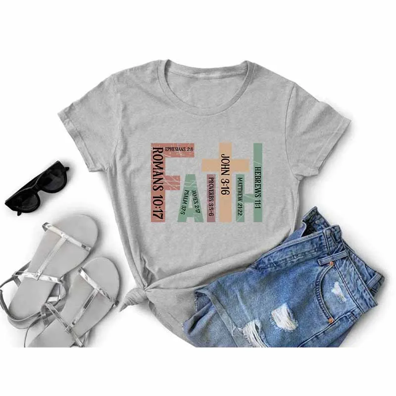 Christ Colorful Iron On Heat Transfer Patch For Clothing God Jeus Faith Thermals DTF Transfer Sticker DIY T Shirts Bible Verses