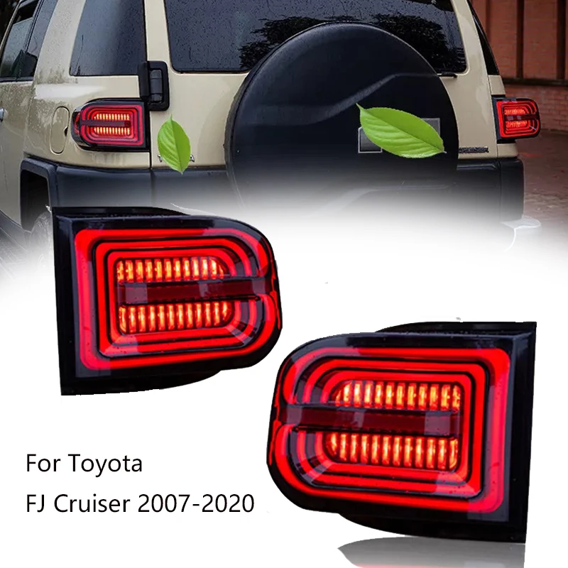 

Автомобильная задняя фара в сборе для Toyota FJ Cruiser 2007-2015, динамическая лампа поворота, стоп-сигнал, светоотражатель, аксессуары