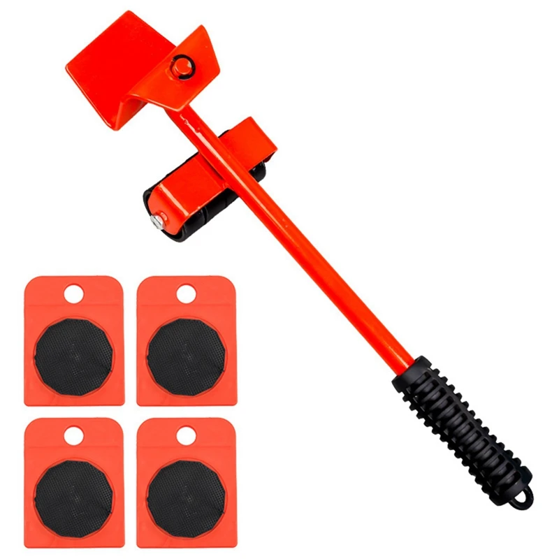 

AFBC Furniture Mover Tool Set Heavy Stuffs Moving Roller With Bar Furniture Mover Lifter Wheel Professional Moving Tool