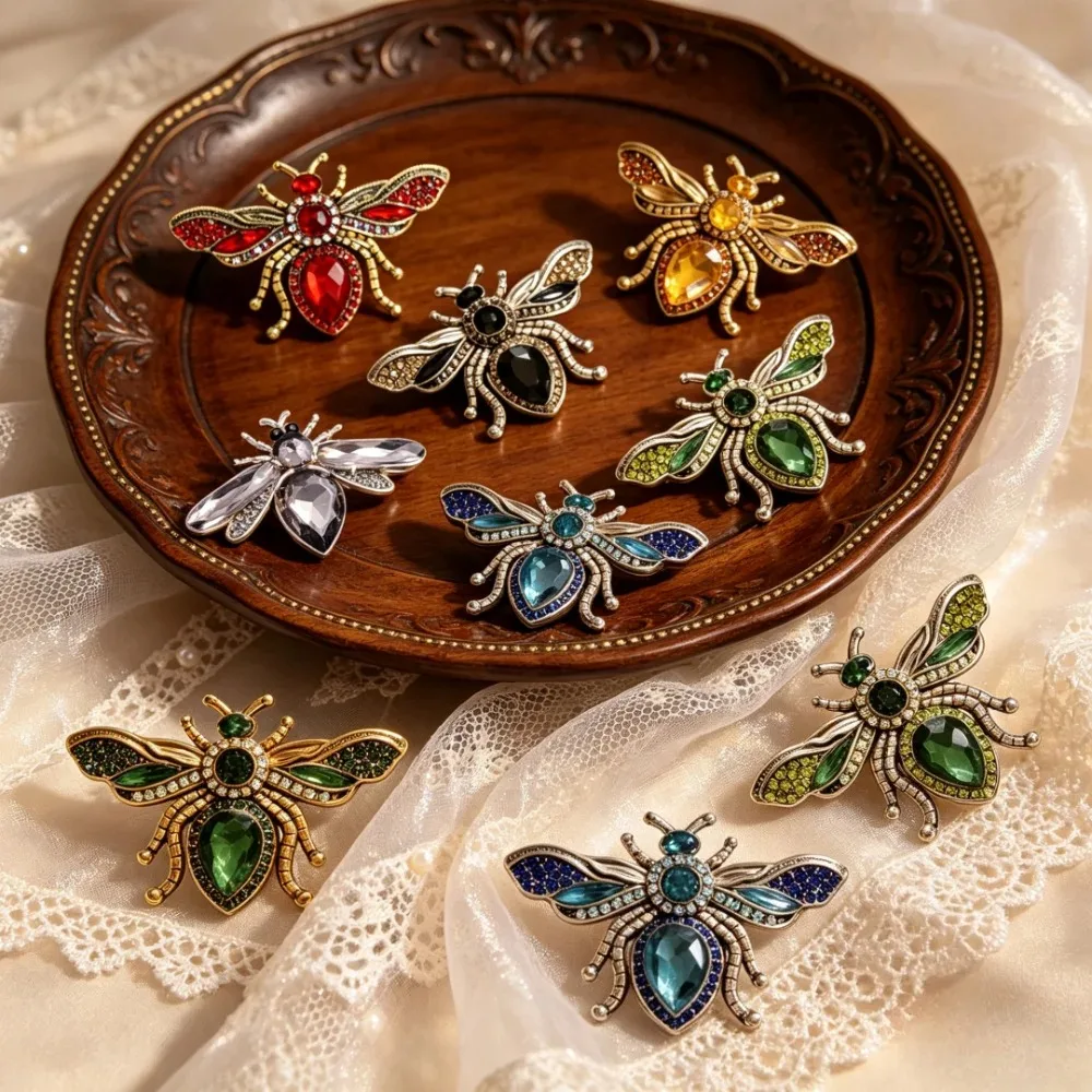 Barocke Luxus-Broschen mit Libellen-, Käfer- und Bienen-Motiven für Männer und Frauen – Schmuck, Modeaccessoires, Partygeschenke – Detail 5