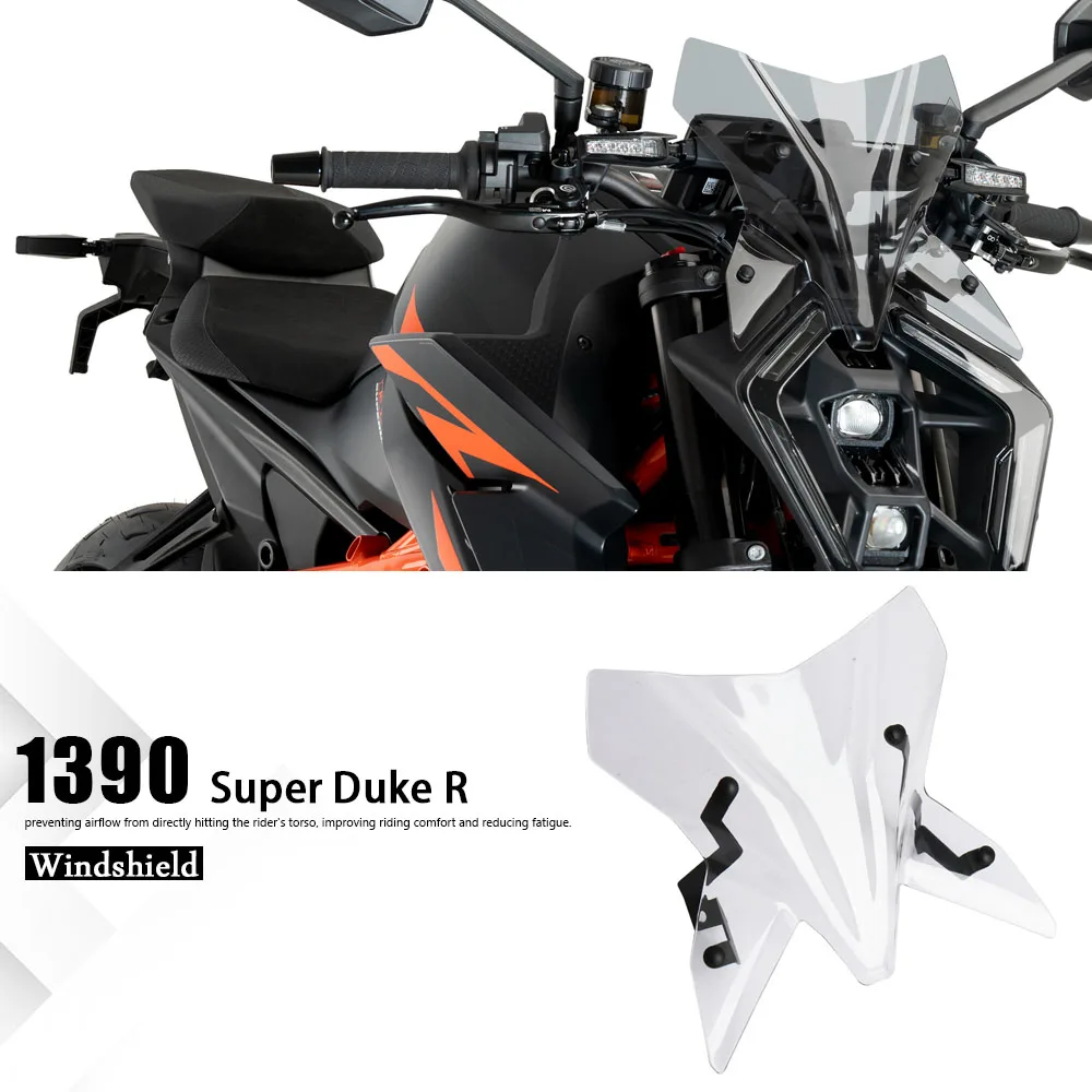 

For 1390 Super Duke R 1390 SUPER DUKE R 2024 2025 New Motorcycle Sport Touring Visor Windshield Windscreen Accessories