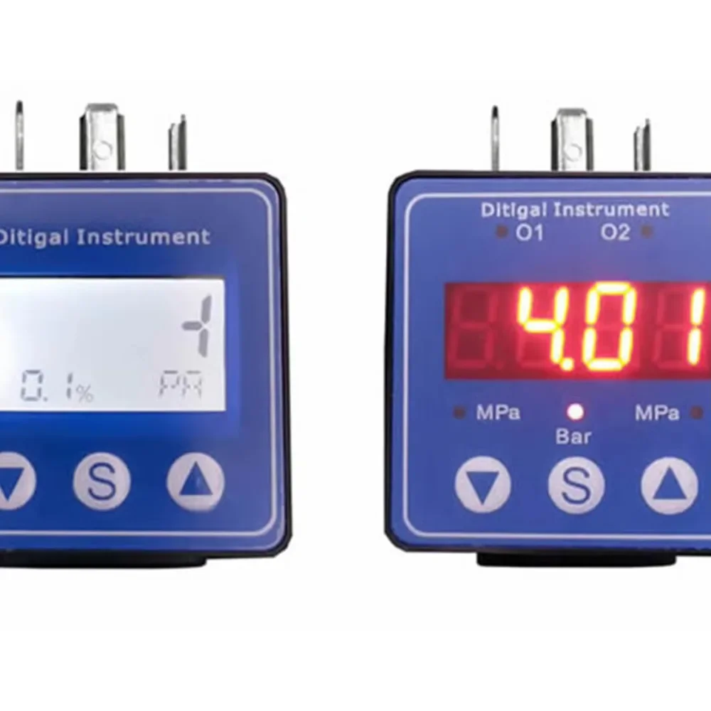 Hessman connector type display head temperature and pressure transmitter digital   0-10V on-site  of 4-20mA