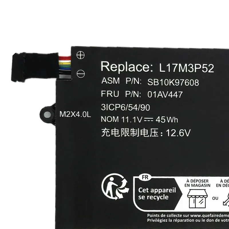 Laptop Battery For Lenovo 01AV445  01AV446 01AV447 01AV448 5B10W13887 5B10W13888 5B10W13889 SB10K97607 SB10K97608 SB10K97609