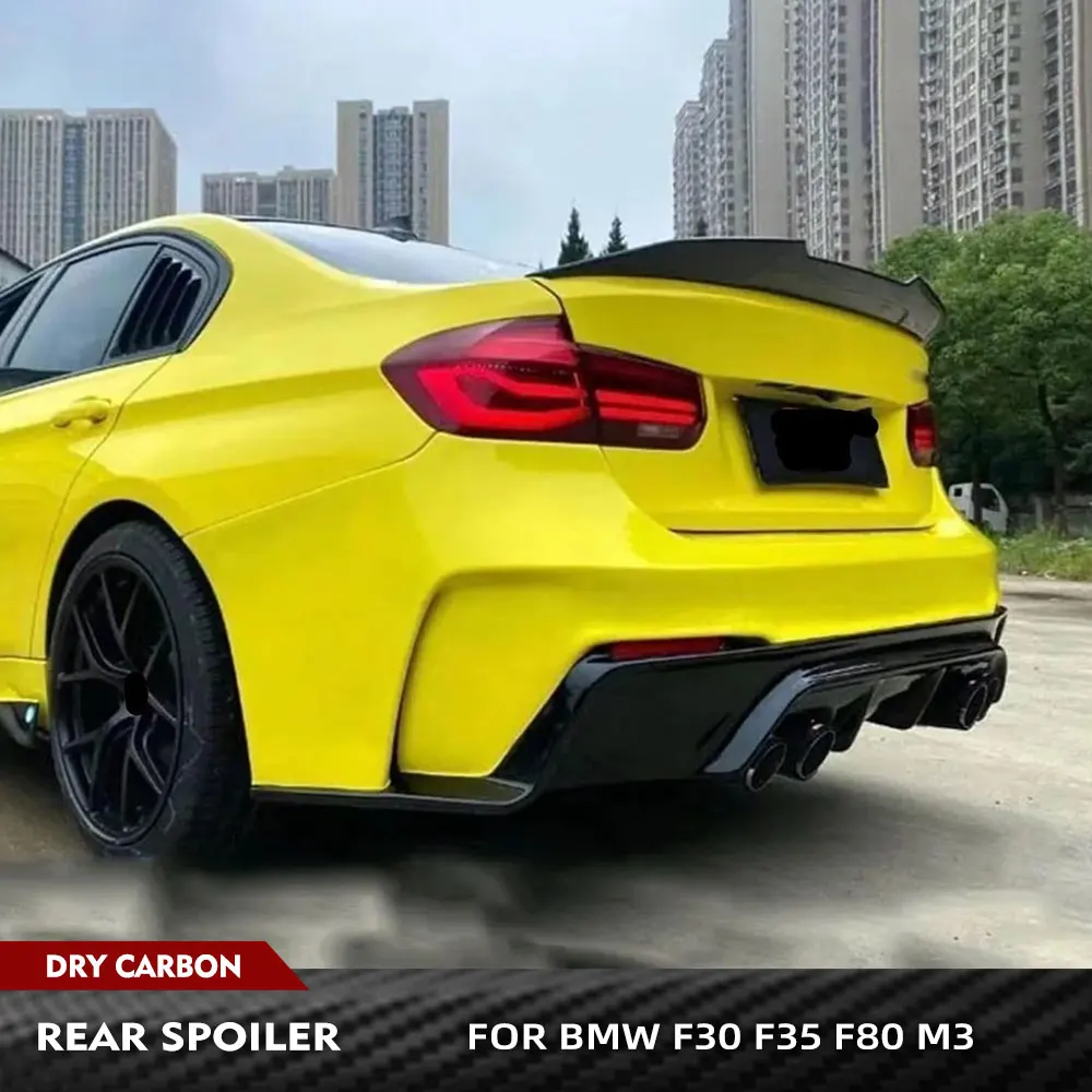 

Dry Carbon Car Rear Trunk Spoiler Wing for BMW 3 Series F30 F35 F80 M3 Sedan 2012-2019 Car Rear Trunk Spoiler Boot Lip Wing Lip