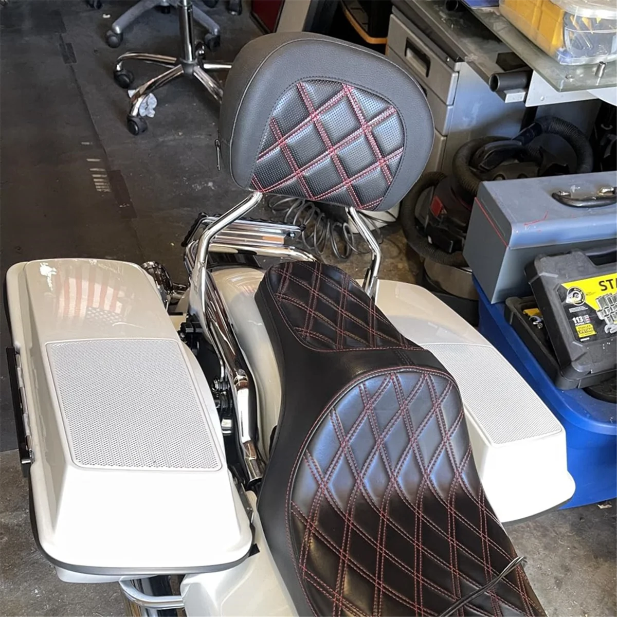 

Гениальная съемная подушка для спинки мотоцикла Sissy Bar для Harley Glide Road King Traveler, прочные детали подушки заднего спинки