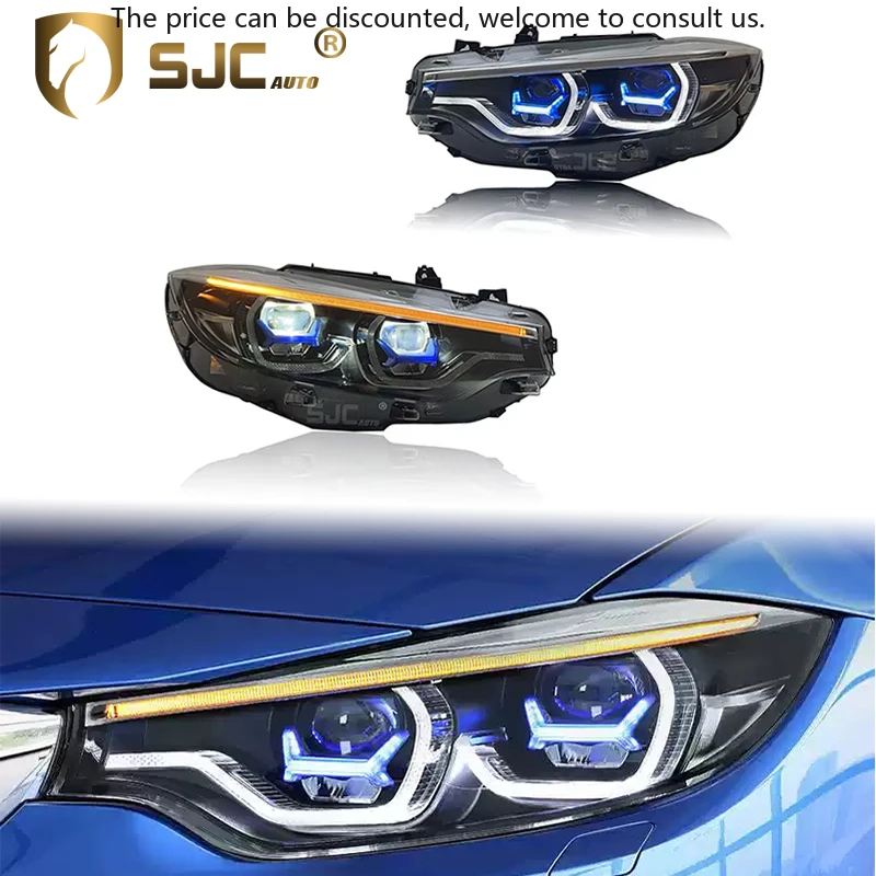 

SJC автозапчасти для BMW 4 серии F32 M4 F82 2013-2019, обновление, новый стиль, светодиодные фары, передняя лампа