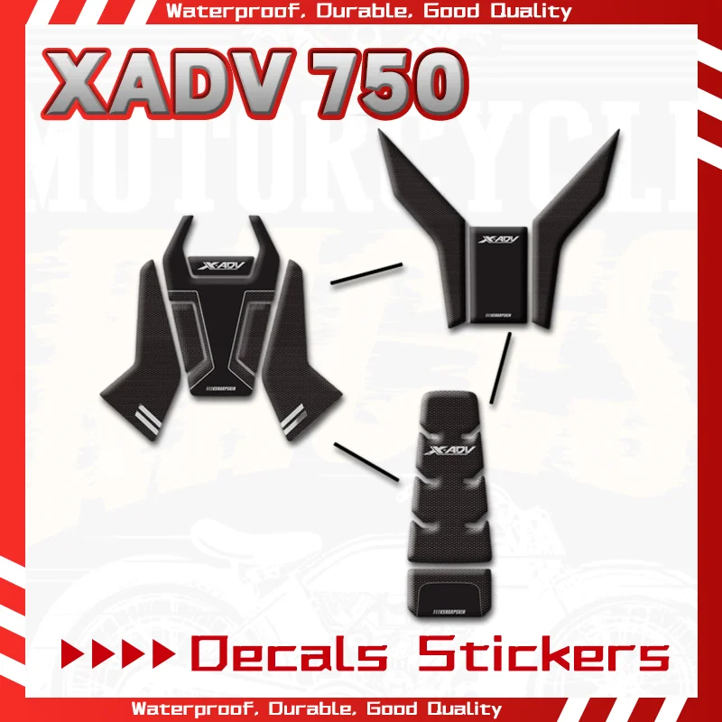 Hot Sales XADV750 2024 Fuel Tank Fish Bone Decals For Honda X-ADV 750 xadv750 21-24 Motorcyle Decoraction Protective 3D Stickers