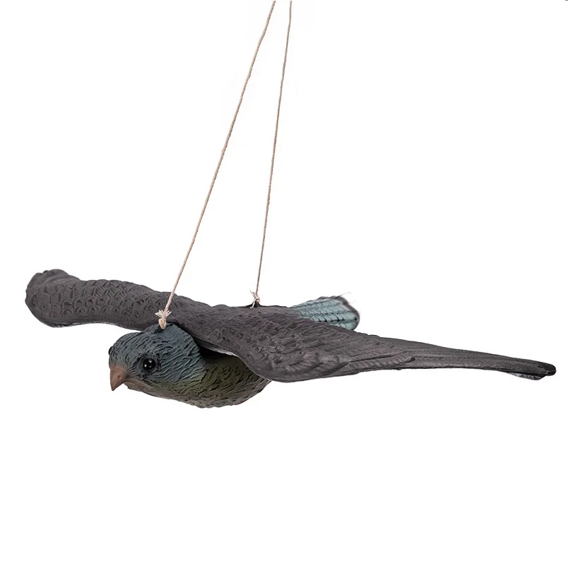 Garden bird ornament, hunting bait winged bird, simulated outdoor waterproof blow molding model