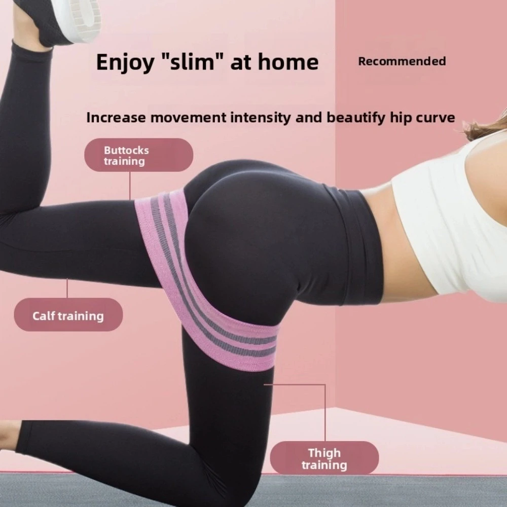 

New Non-slip Resistance Band 90lbs Lift Buttocks Elastic Band Exercise Hip Ring Indoor Training