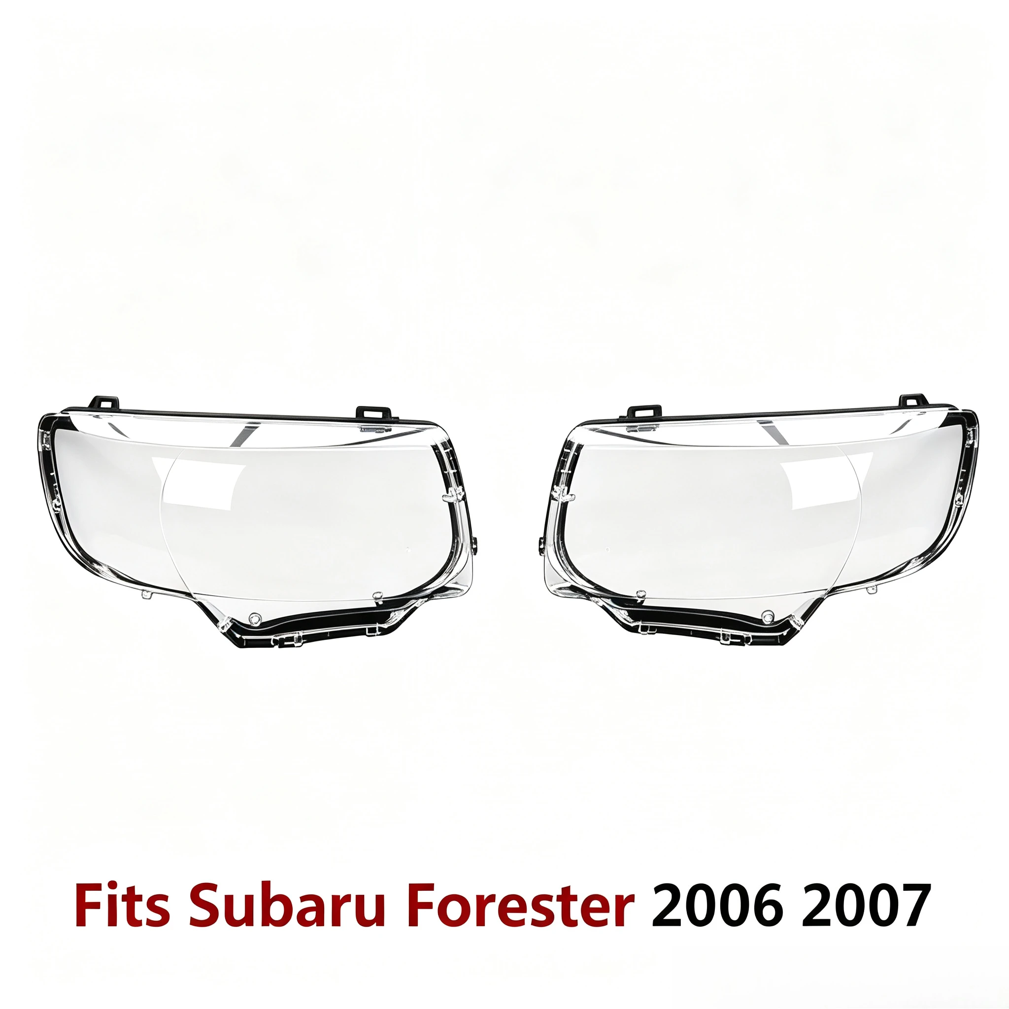 Moggic Headlight Lens Cover For Subaru Forester 2006 2007 Base Limited Sport XT Left Right Side Replacement Clear Lampshade