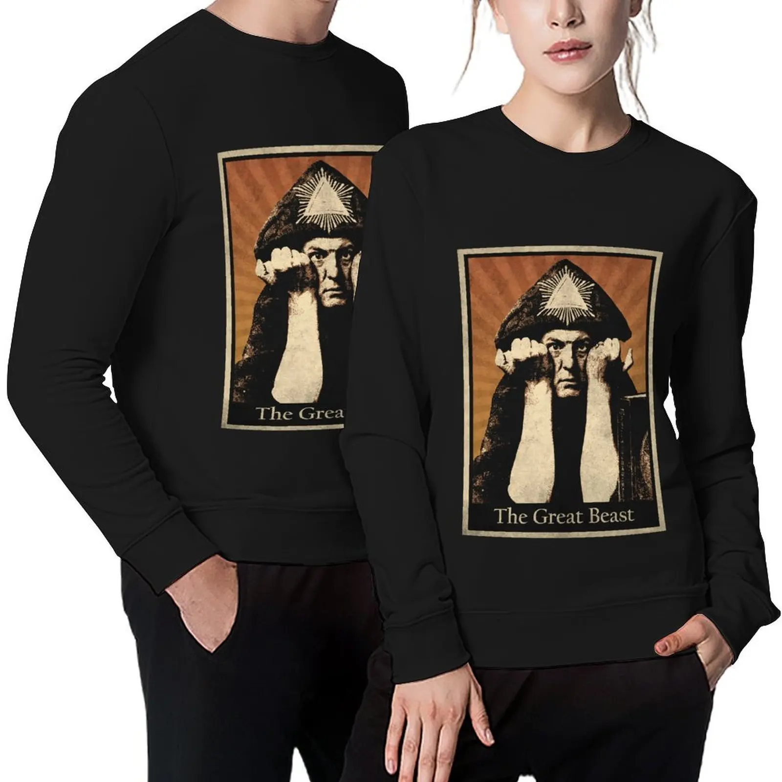 

Aleister Crowley The Great Beast Pullover tracksuit aesthetic clothing men's sweat-shirt male clothes sweatshirt
