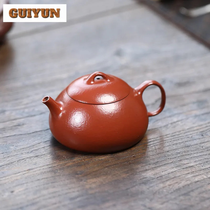 100ml Boutique Yixing Purple Clay Teapots Handmade Qin Quan Pot Raw Ore Zhu Mud Tea Soaking Kettle Zisha Tea Set Drinkware Gift