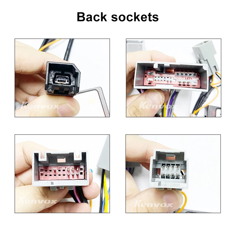 android Car radio Canbus Box Decoder For Chevrolet Blazer Ford Explorer Escape 16 pin Wiring Harness Plug Power Cable