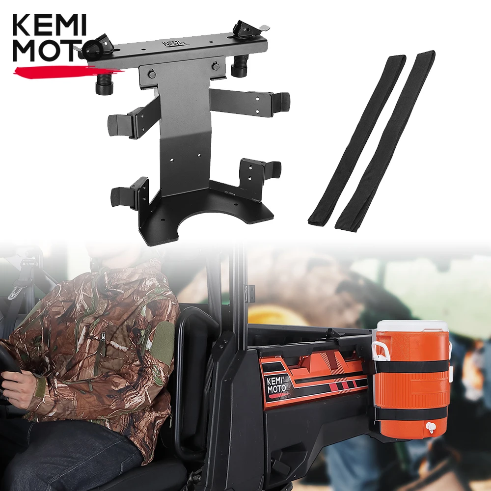 

KEMIMOTO UTV Trucks Screw-Mounting Steel 5 Gallon Water Cooler Holder Compatible with Polaris Ranger 570 800 General XP 1000