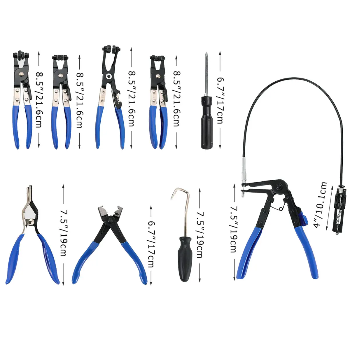 Alicates de abrazadera de manguera, herramientas de desmontaje de automóviles para taller automotriz, accesorios de herramientas, Kit mecánico automático, desmontaje de garaje