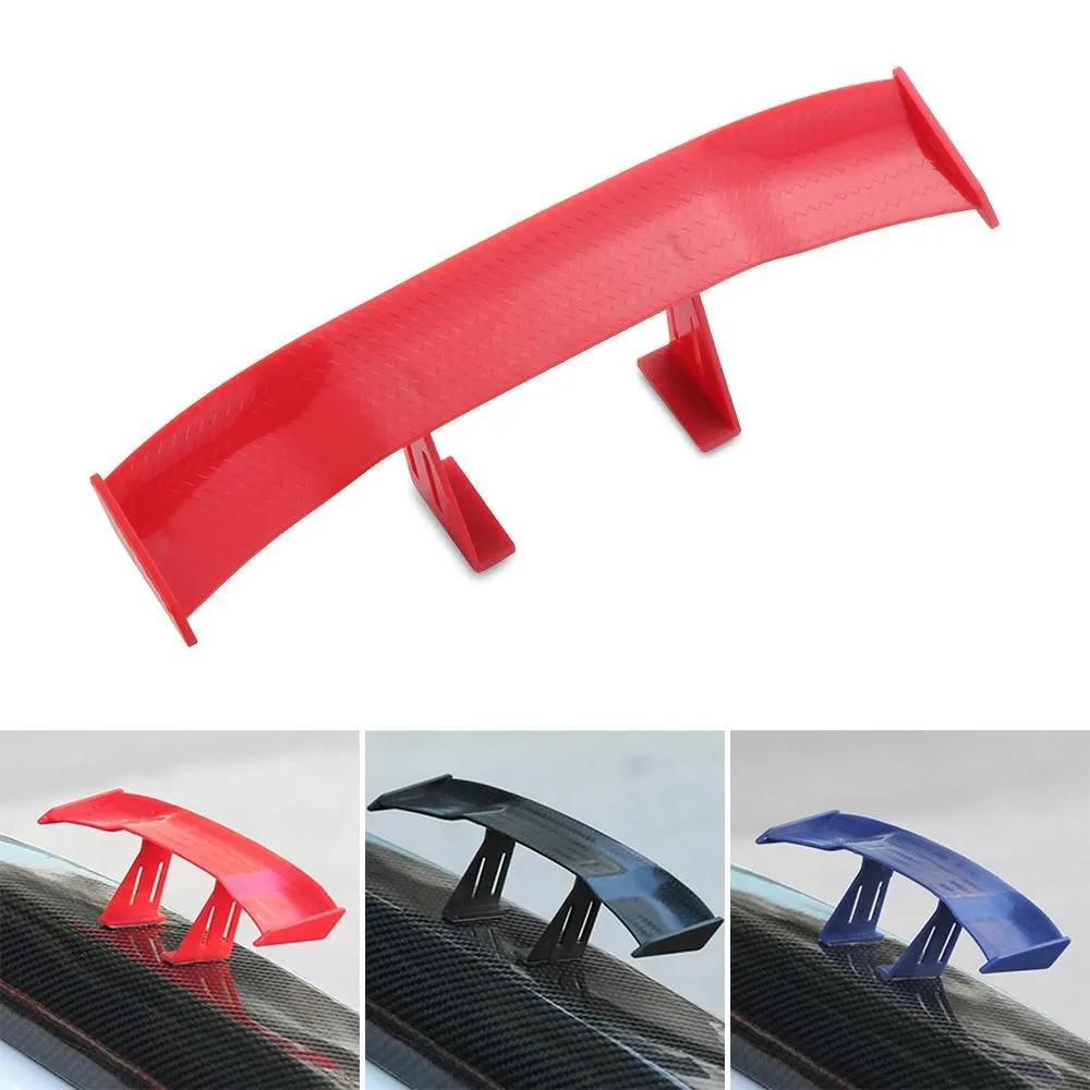 Auto Styling Decoration Carbon Look Car Rear Spoiler No Punching GT Style Mini Wings ABS Tail Wing