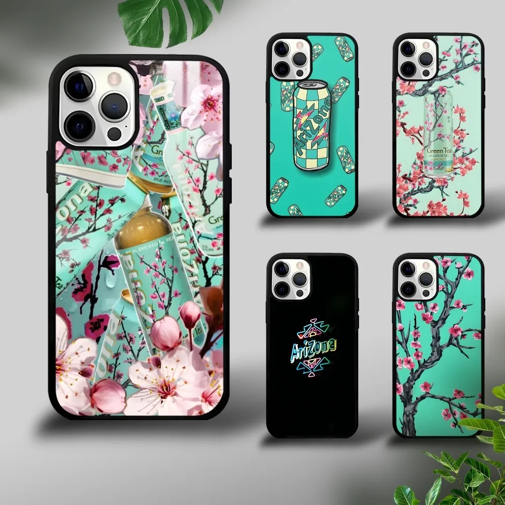 Vaporwave Arizona Iced Tea Aesthetic Phone Case For iPhone 16 15 14 13 12 11 Pro Xs Max Mini Plus Celulares Hard Funda