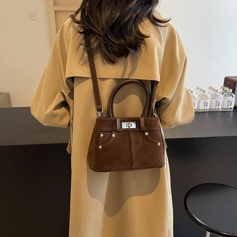 حقائب كروس ريترو للنساء حقائب كتف بسيطة عصرية ومحفظة وحقيبة يد مصممة حقائب الأم للأطفال للفتيات SUмка