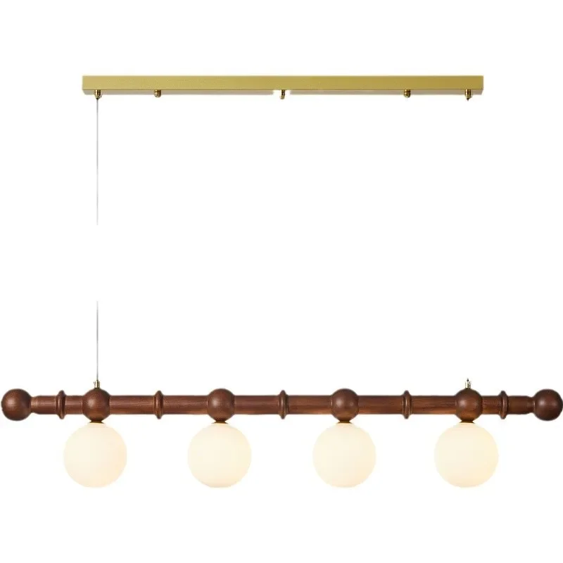 

French medieval restaurant chandelier wabi-sabi dining table strip