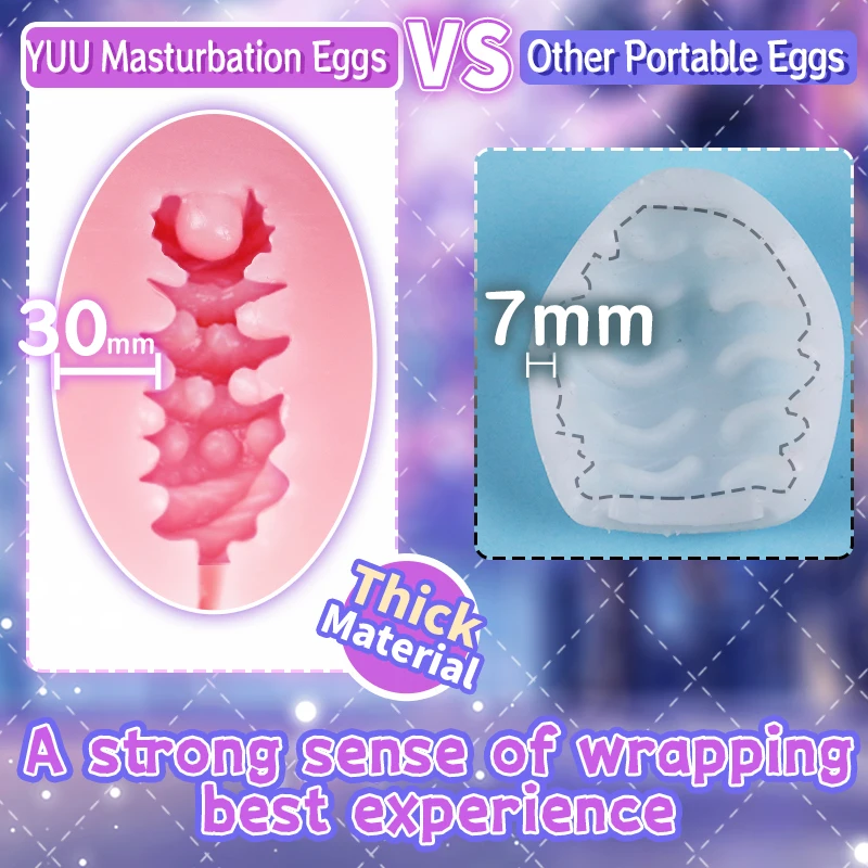 YUU الاستمناء البيض أنيمي الموزه كوب للرجل جيب كس المهبل الاصطناعي الحقيقي المحمولة الكبار الجنس لعب للرجال 6 ألوان