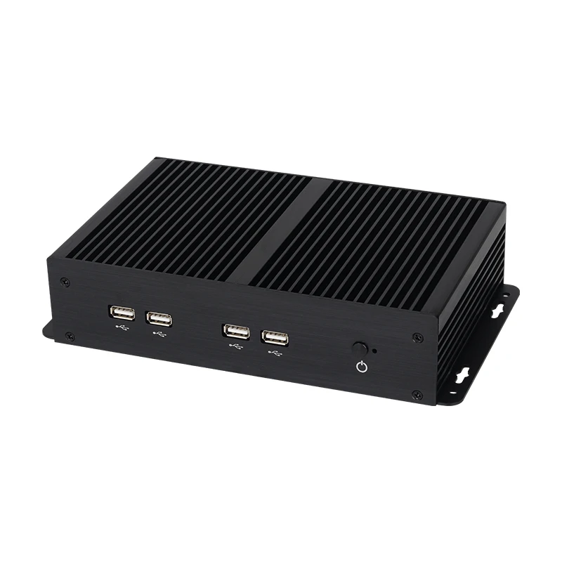 Mini PC Tanpa Kipas IPC Intel Core i7-7500U 6x COM RS232 RS485 TTL 2x LAN 6xUSB SIM 4G LTE WiFi HDMI VGA LVDS Windows Linux 12V-24V