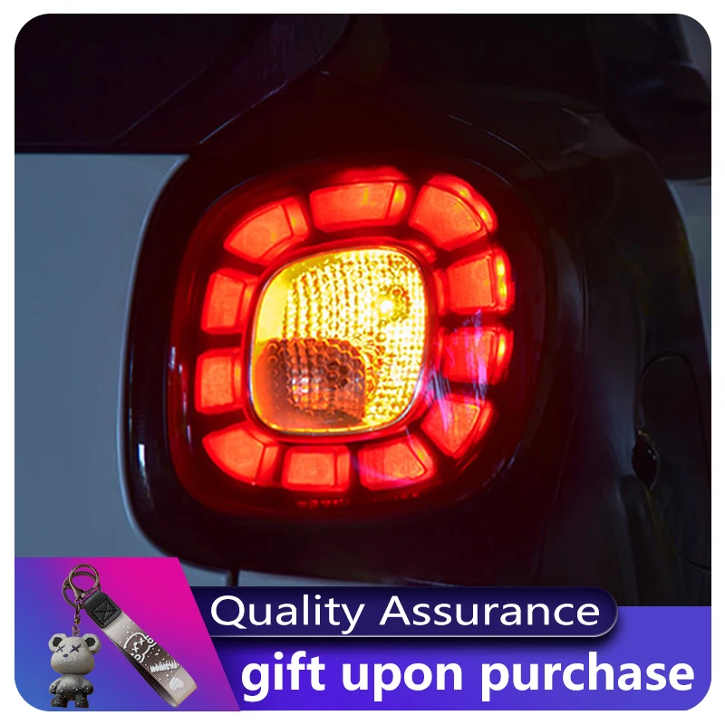 2 PCS Auto Car Lights For Benz SMART W453 2015-2019 Tail Lamp Highlight DRL Taillight Upgrade LED Turn Signal Dynamic LED Tool