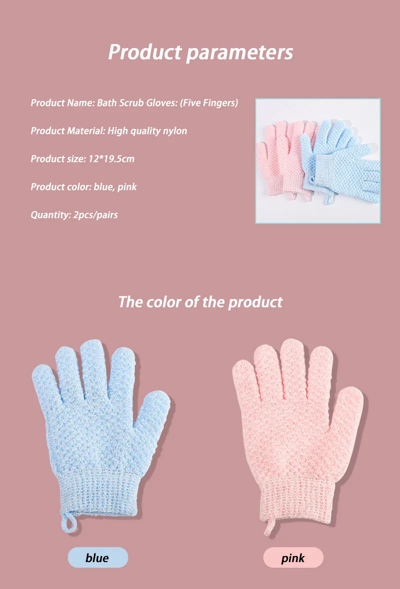 Guantes de baño exfoliantes para ducha, depurador de ducha exfoliante corporal profundo, guantes exfoliantes de ducha para mujeres y hombres