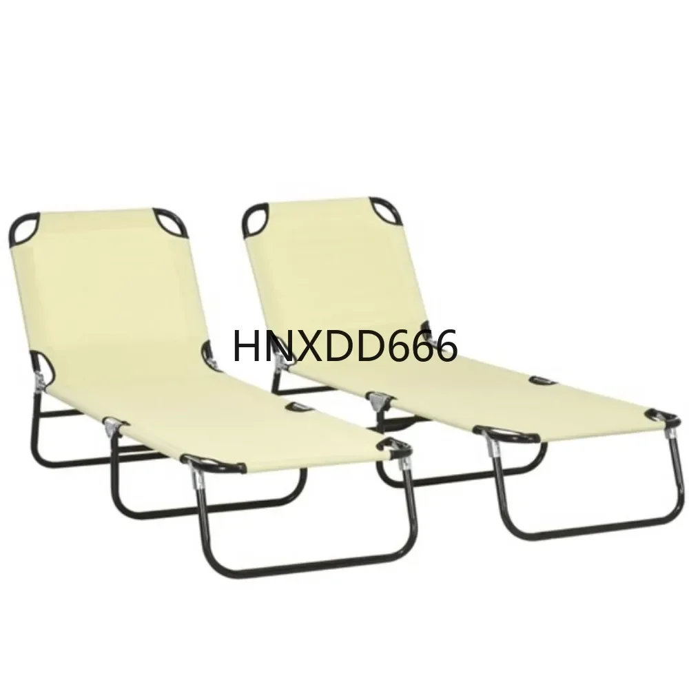 

Fold-out chaise longue / beach chair Breathable oxford fabric dries quickly to keep cool in the summer, foldable design