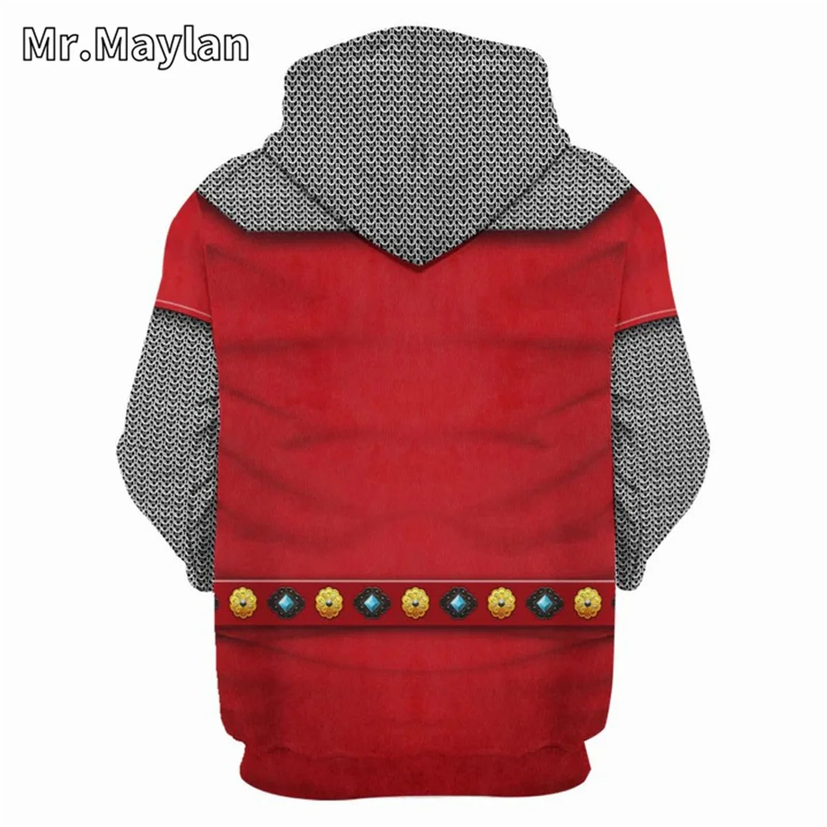 Medieval Knights Armor Cosplay Costume 3D Print Unisex Hoodie Men Sweatshirt Streetwear Zip Pullover Casual Jacket Tracksuits-06