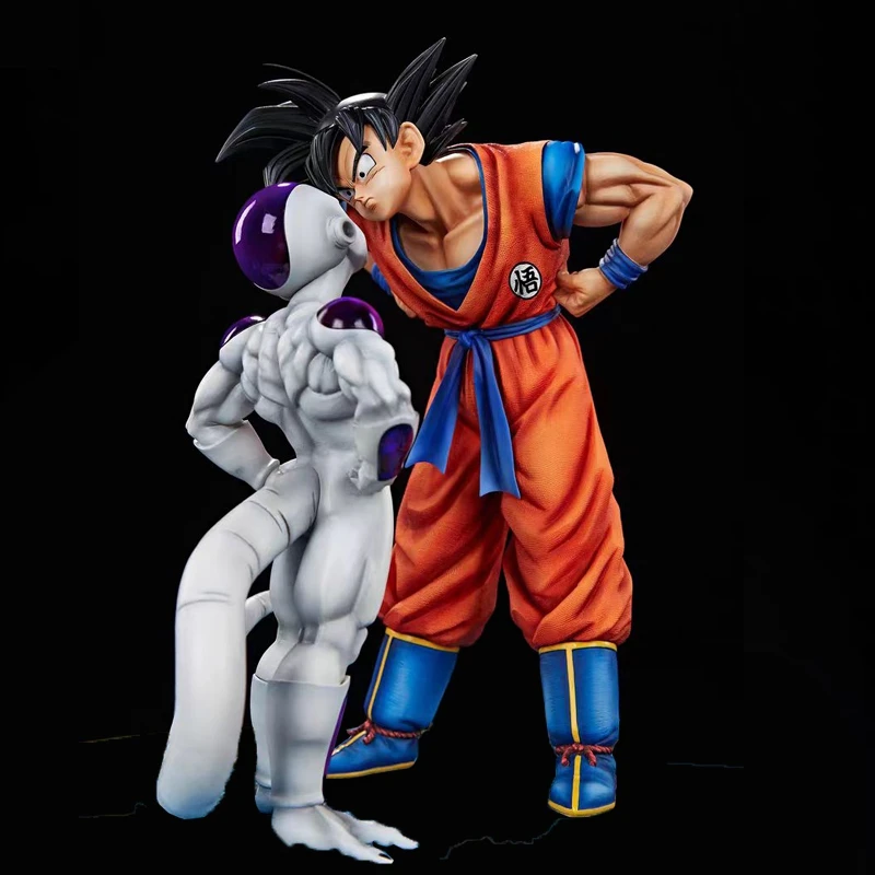 Dragon Ball Anime Figurki Son Goku Frieza Look Każda Inna Figurka 18cm Statuetka Pvc Model Kolekcja Lalek Pokój Decora Zabawki Prezenty