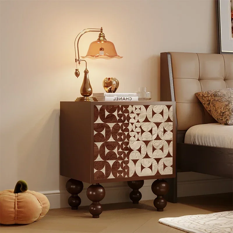 Modern Style Bedside Table Storage Cabinet Nightstand Bedroom Night Table