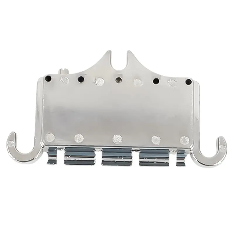 A99I-Zinc Alloy 3-Point 4 String Bass Bridge Tailpiece Replacement Part For GBS EP Style Bass Guitar