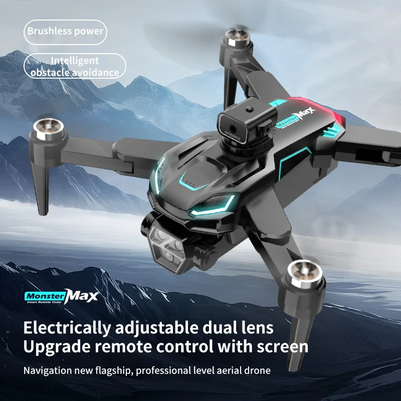 

M22 игрушечный дрон, бесщеточный двигатель, оптический поток, зарядка через USB, пульт дистанционного управления с большим экраном, длительный срок службы батареи