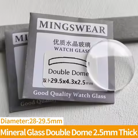 Mineral Glass Double Dome 2.5mm Thick 28-29.5mm Diameter Watches Crystal Repair Shop Tools Accessories Watch Surface Parts