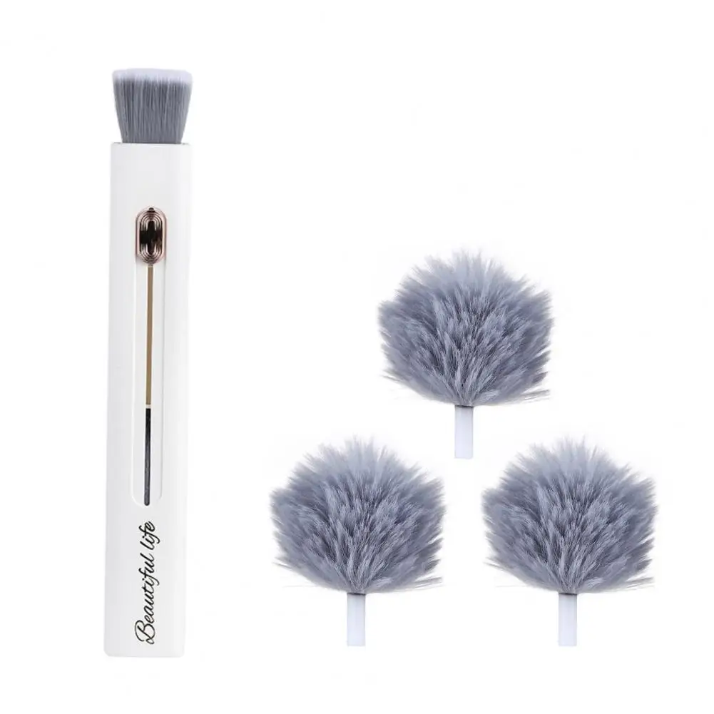 Car Brush High Density Car Air Conditioner Vent Brush with Adjustable Length Replaceable Soft Dusting Brush for Effective