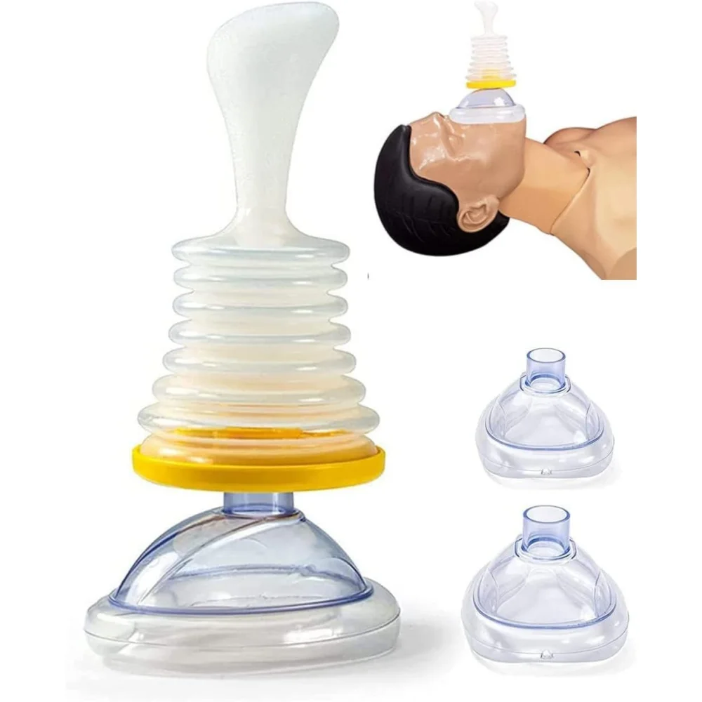 

Portable asphyxia rescue device, travel home cardiopulmonary resuscitation asphyxia first aid device, for adults and children