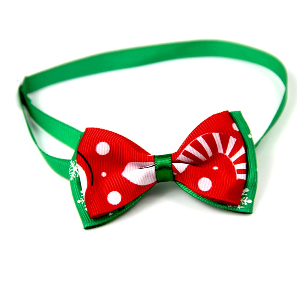 

8 Pcs Bowknot Ties Pet Costume Accessories Christmas Collar Bow Ties Adjustable Braid Collars for Dog Cat Pet Bow Tie