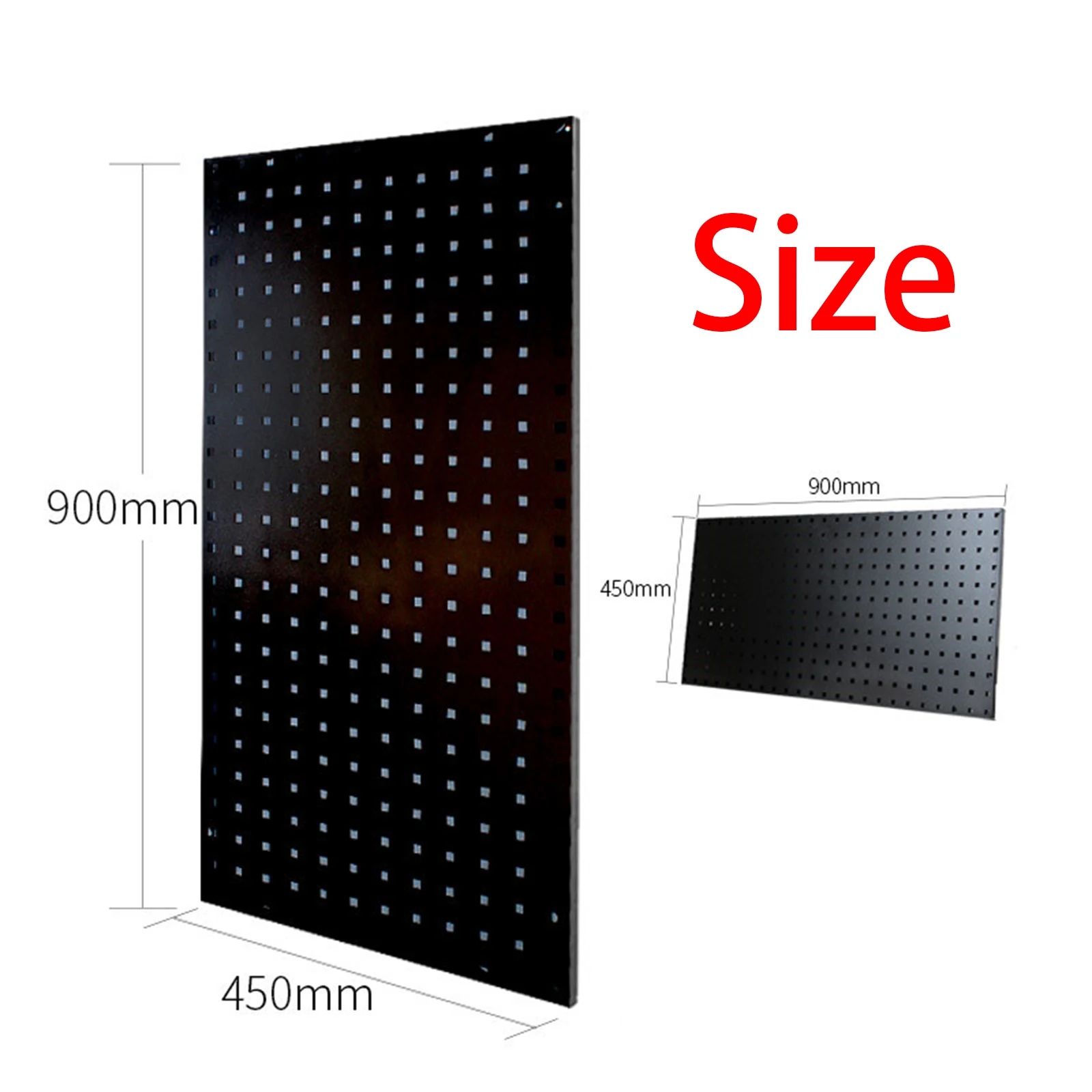 Metal Iron Pegboard Wall Organizer Pegboard Wall Panel Tool Parts and Craft Organizer for Garage Workbench Living Room