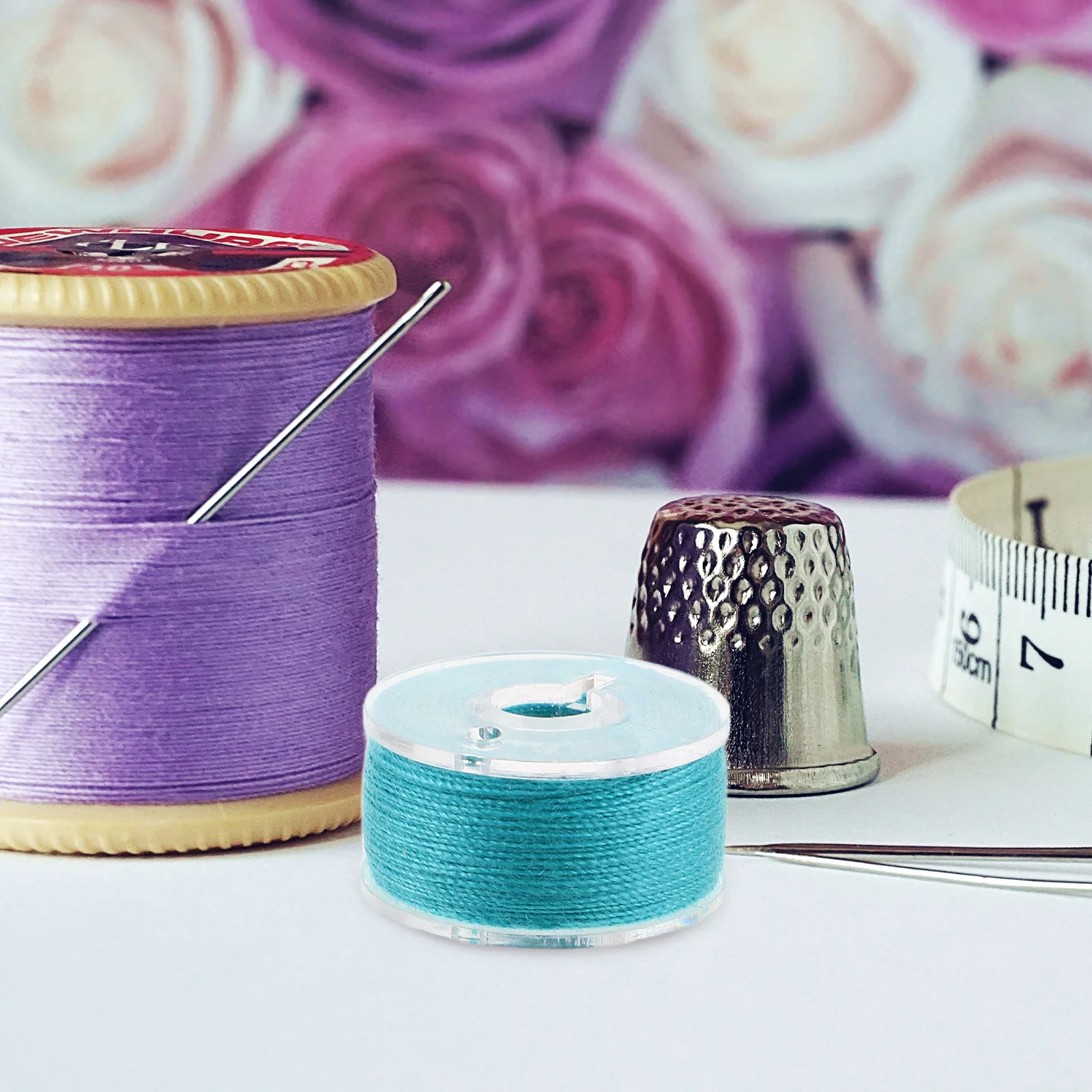 25Pcs Sewing Machine Starter Kit Durable Bobbins Transparent Storage Box Multifunctional Design