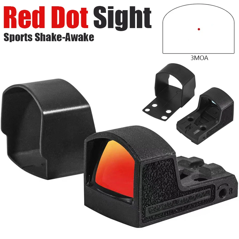 

Tactical R-ZERO Sports Shake-Awake 3MOA Red Dot Reflex Sight Fit Tactical Hunting Pistol Airsoft Scope with Original Marking