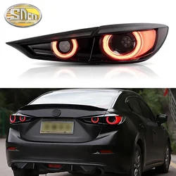 Rear Running Light + Brake + Reverse + Dynamic Turn Signal Light Car LED Tail Light For Mazda 3 Sedan 2014-2018