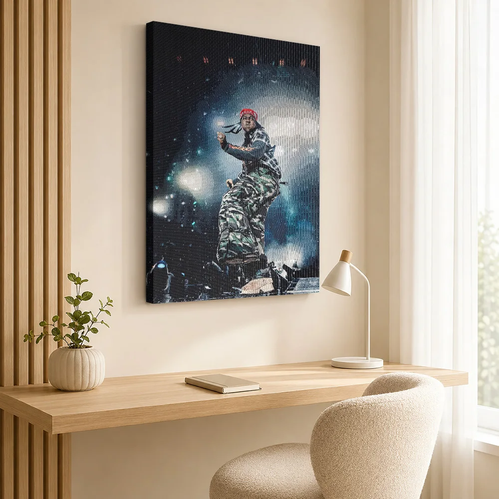 Don Toliver Stage Performance Canvas Poster Personalized Photo Contemporary Wall Art For Music Corner, Record Collector Gift