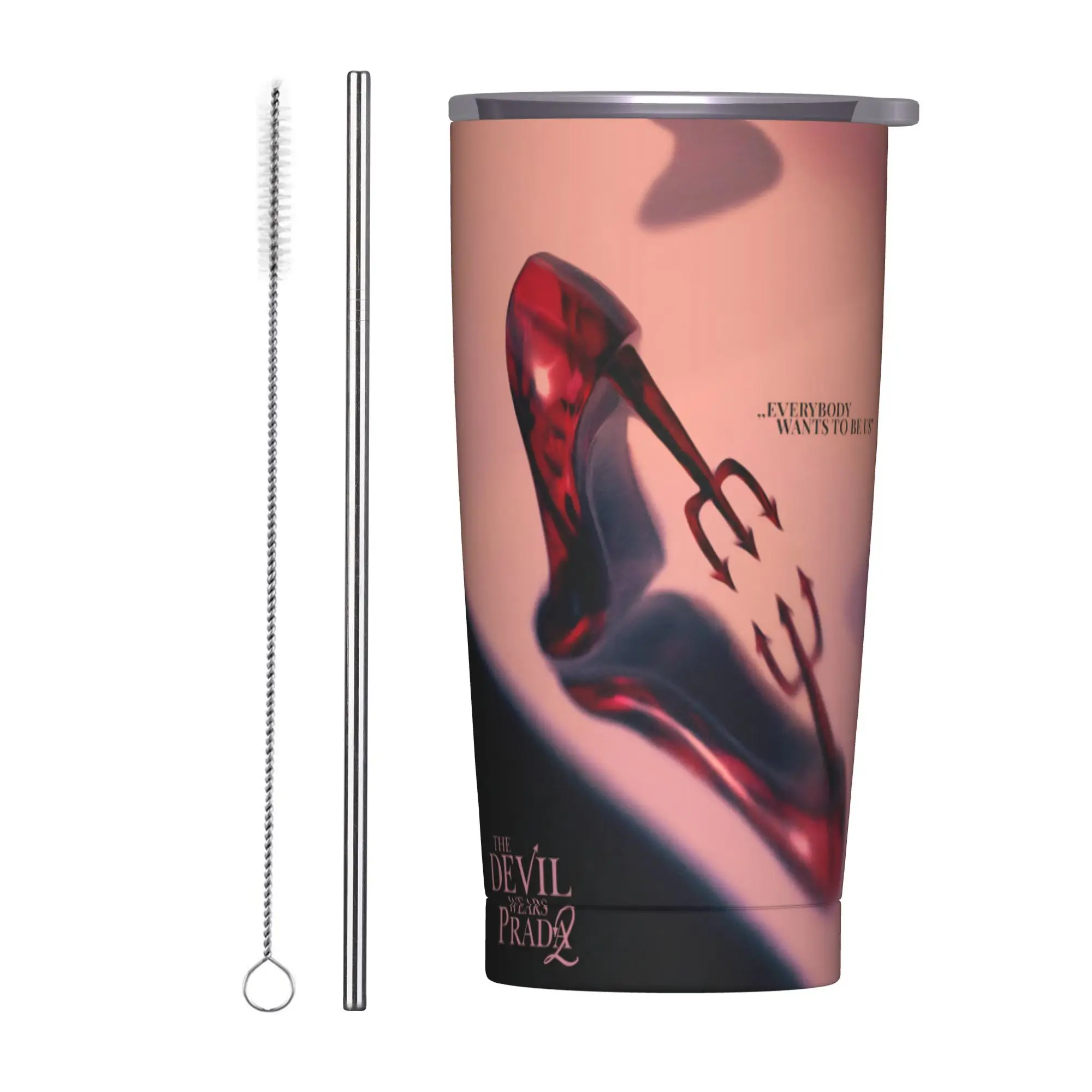 The Devil Wears Pradas 2 Moive Tumbler Vacuum Insulated  Thermal Cup Vacuum Flask Outdoor Mugs Spill Proof 20oz