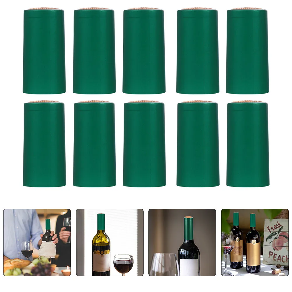 

200Pcs Wine Bottle Heat Shrink Covers Tear-Off Tab Easy Removal for Restaurant Home Winery Wine Bottle Heat Shrink Covers