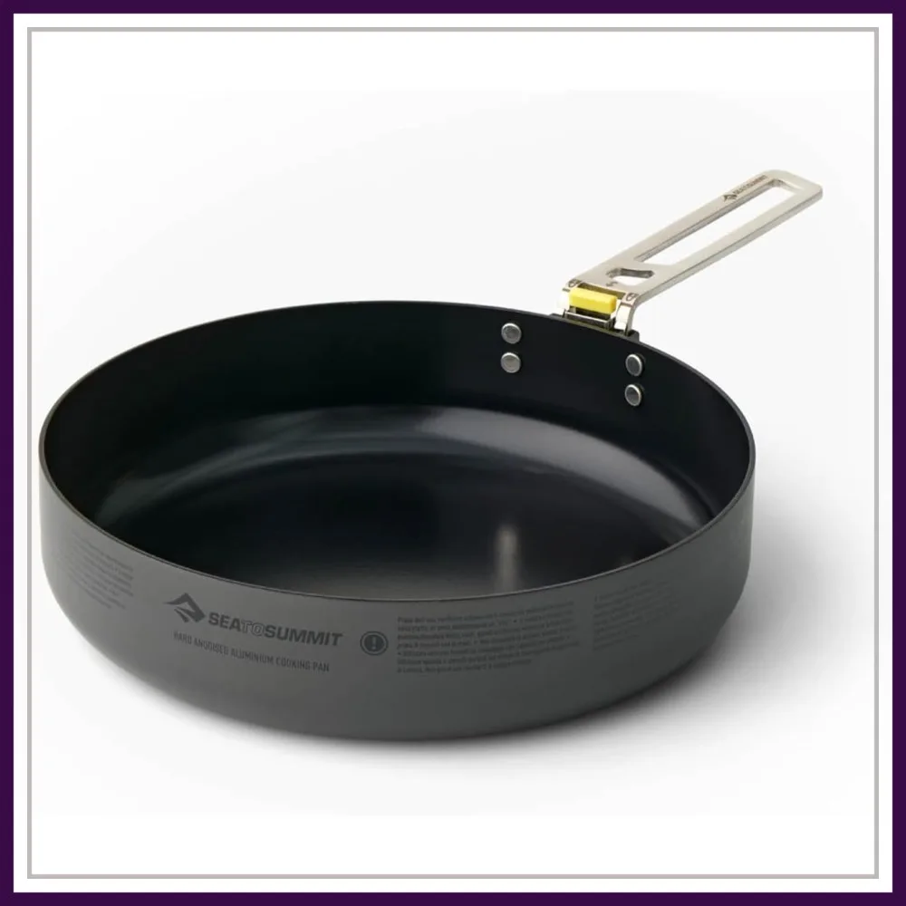 

Ultralight 8 Inch Camping Cooking Pan - Non-Stick Camping Cookware for Outdoor Backpacking